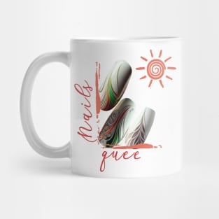 Summer nail beauty Mug